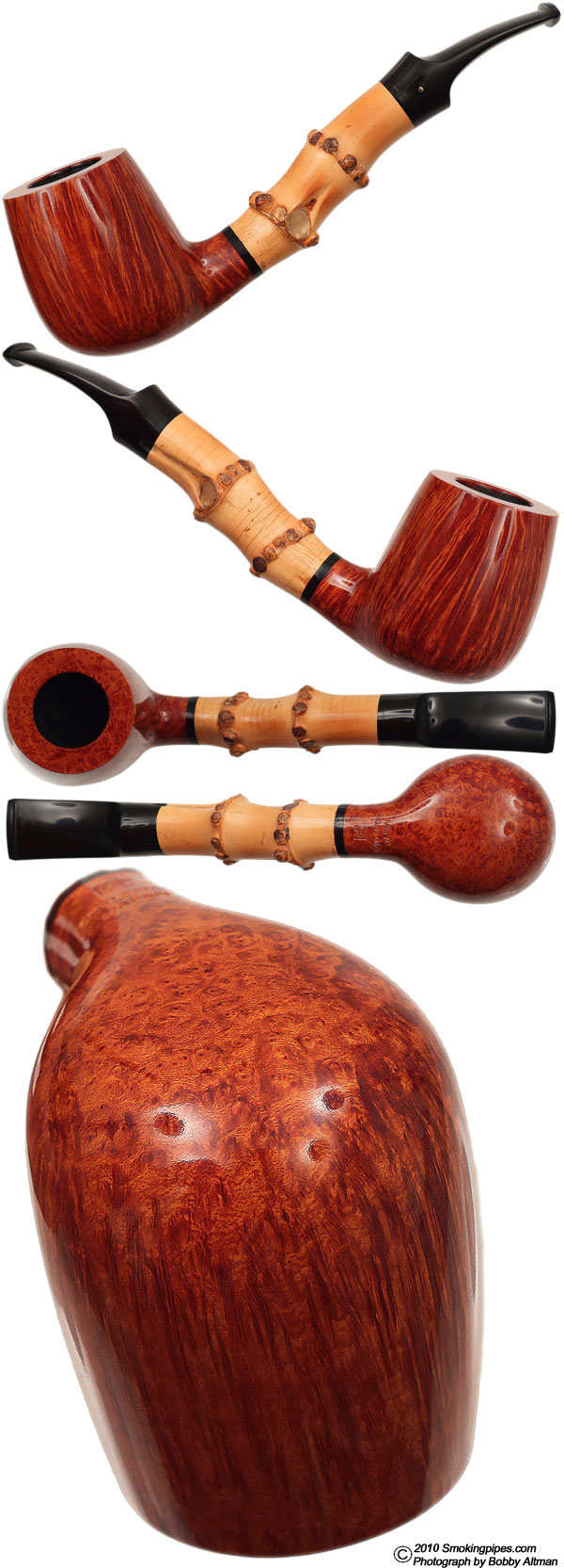 Smooth Bent Billiard with Bamboo