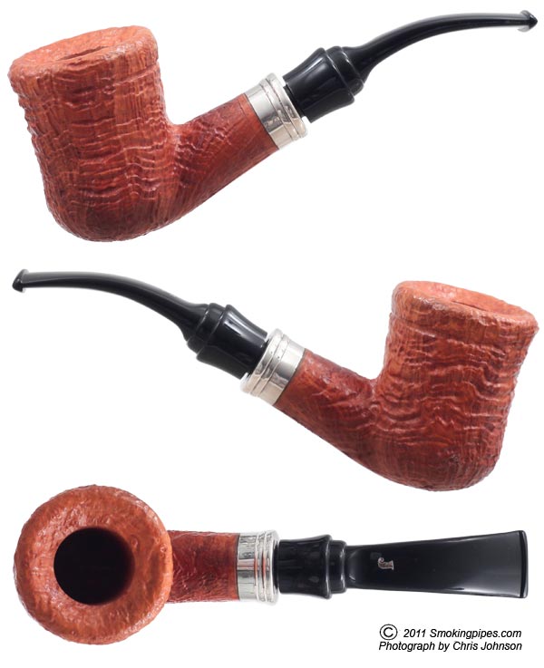 Picta Van Gogh Spongia Sandblasted Bent Dublin with Silver (S3) (01)