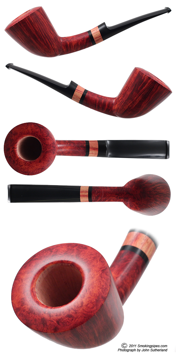 Smooth Bent Dublin with Tulipwood (A)