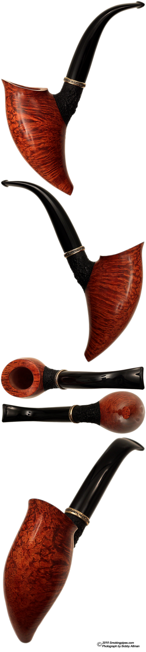 Partially Rusticated Amphora with Silver Band
