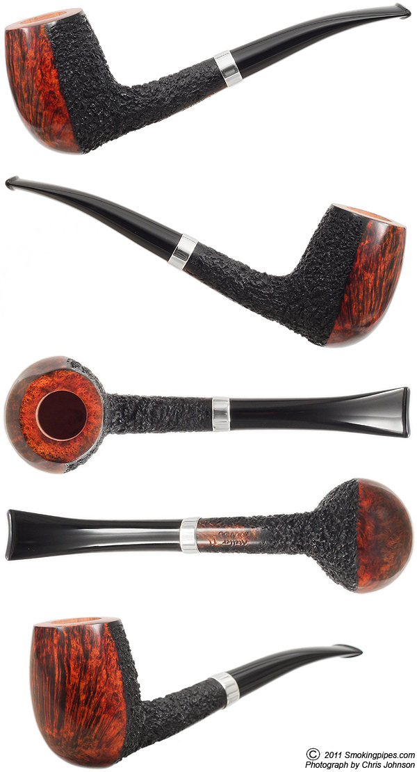 Partially Rusticated Bent Billiard with Silver Band
