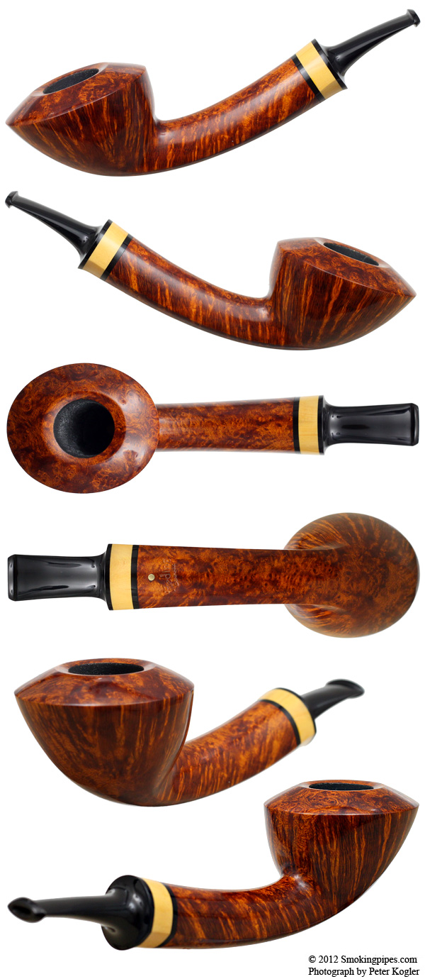 Smooth Bent Dublin with Boxwood (Gold)