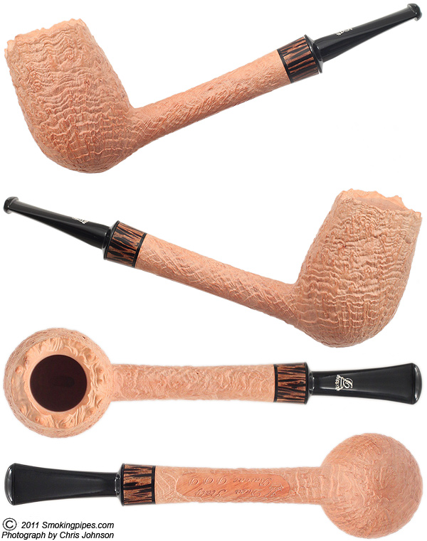 Barone Sandblasted Billiard with Zebrawood (DDD) (Crown)