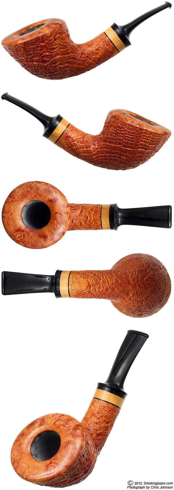 Partially Sandblasted Bent Dublin with Boxwood