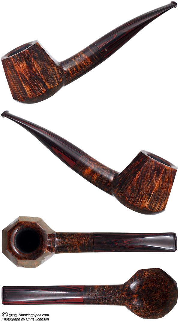 Kai Nielsen Flame Grain Old Briar Smooth Paneled Brandy (A) (9mm) (Unsmoked)