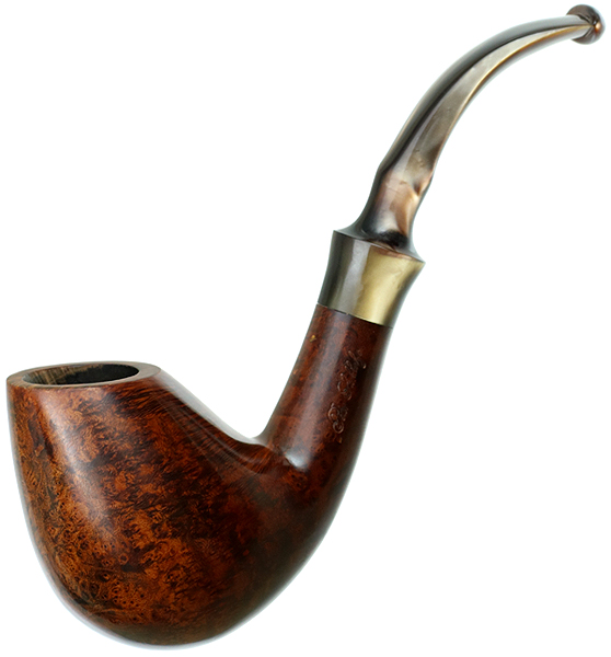 Estate Tobacco Pipes Danish Estate Peter Stokkebye Smooth Bent Brandy