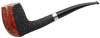 Partially Rusticated Bent Billiard with Silver Band