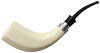 Extra Extra Large Smooth Paneled Horn with Silver